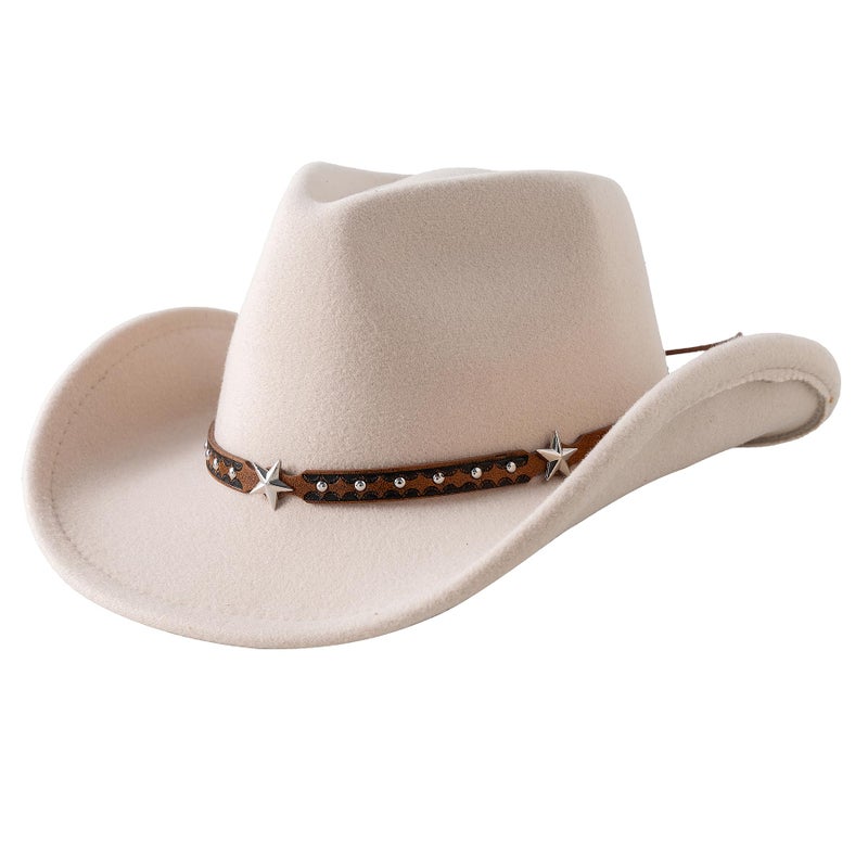 Jastore Toddler Baby Cowboy Hat Infant Baby Boys Girl Cowgirl Hats Kids Western Cowboy Hat (US, Age, 18 Months, 4 Years, Beige) - Image 2