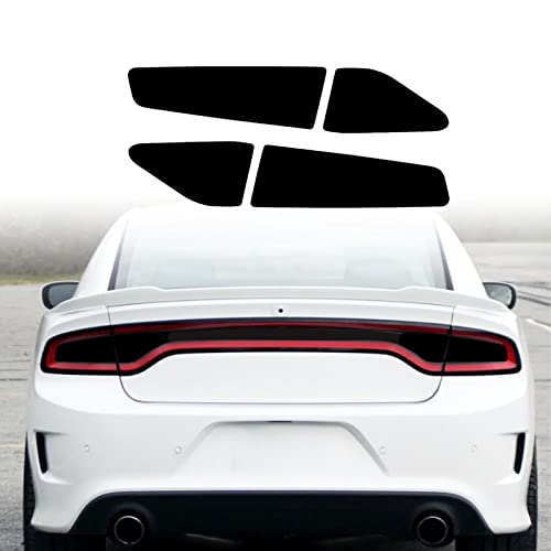 RBOKO Black Taillight Vinyl Tint Film Vinyl Decals Tint Kit Precut Overlays Stickers Compatible with Dodge Charger 2015 2016 2017 2018 2019 2020 2021 Tail Light Wrap Cover - Image 1