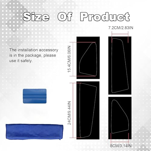 RBOKO Black Taillight Vinyl Tint Film Vinyl Decals Tint Kit Precut Overlays Stickers Compatible with Dodge Charger 2015 2016 2017 2018 2019 2020 2021 Tail Light Wrap Cover - Image 2