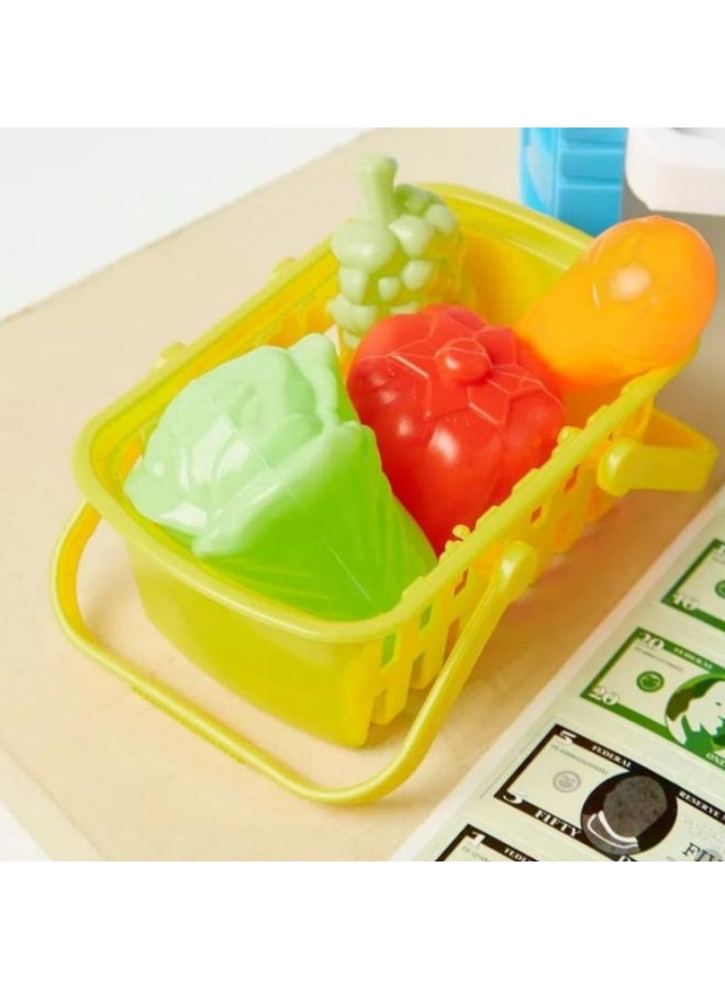 Kids' Supermarket – With lights and music, a world of fun and learning is within your child's reach!  Let your child experience shopping and selling just like in a real supermarket! Suitable for children aged 3 and up. The perfect gift for children who love imaginative play! - Image 4