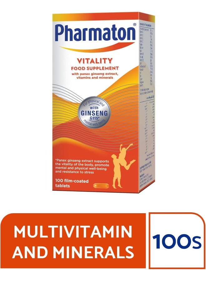 Pharmaton Vitality Tablet 100's - Image 2