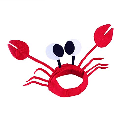 BinaryABC Crab Hat Cap - Halloween Costume Hat & Party Props - Image 1