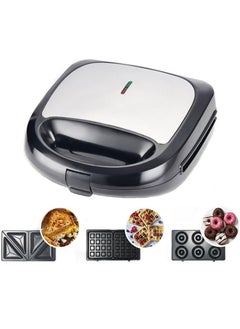 sokany 3 in 1 Electric Donut Sandwich Baking Machine,Toaster,Waffle Iron,with Removable Non-Stick Plates,Multifunctional Panini Press Grill,Easy to Use & Clean for WaffleMaker  - Image 1