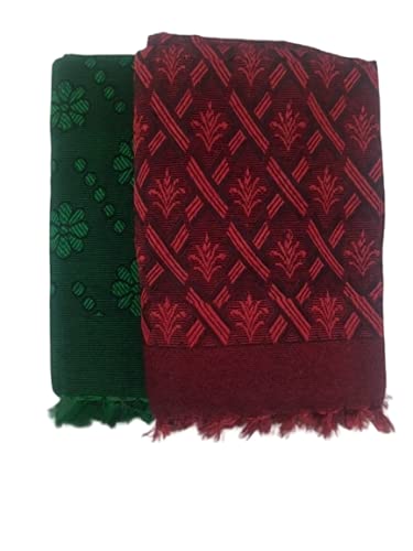 NISSI Polyester Single Size (60"x90") Blanket/Poorvai || Pack of 2|| (red Green) - Image 5