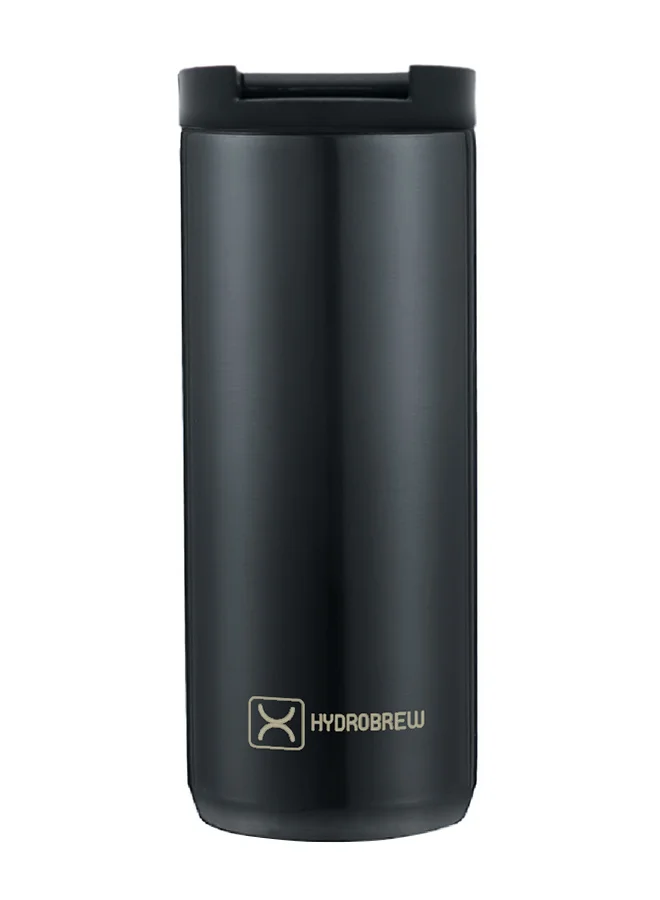 Hydrobrew HYDROBREW Double Wall Insulated Tumbler Water Bottle - Black, 400ml
