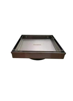Danube Home Milano Concealed Floor Drain Msd-15Tc 15X15 Ss304 | Stainless Steel Floor Drain For Toilet Bathroom Washroom