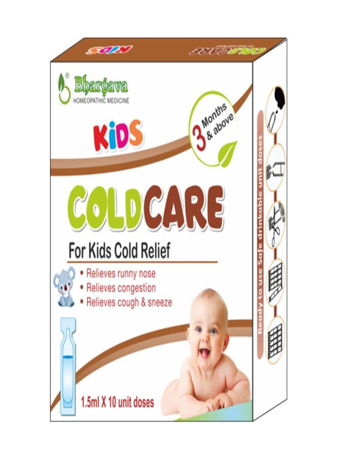 Bhargava Phytolab Kids Cold Care Drops for Kids Cold Relief Relieves Runny Nose, Congestion, Cough & Sneeze For 3 Months & Above (1.5ml x 10 Units)