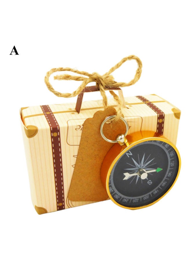 نيبمينينت صندوق هدايا حلويات وحلوى مُخصصة لحفلة استقبال المولود مع بوصلة وبدلاية - Image 1