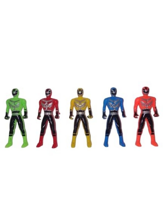 advancedestore - advancedestore Power Rangers Toy Set Super Hero Avenger Kids Toy Set of 5 Super Hero Action Figure for Boys Kids Children Best Gift for Birthday (Pack of 5) - Image 1