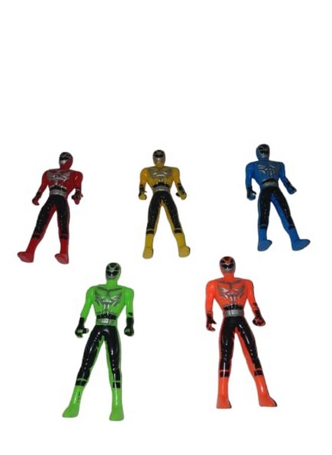 advancedestore - advancedestore Power Rangers Toy Set Super Hero Avenger Kids Toy Set of 5 Super Hero Action Figure for Boys Kids Children Best Gift for Birthday (Pack of 5) - Image 1