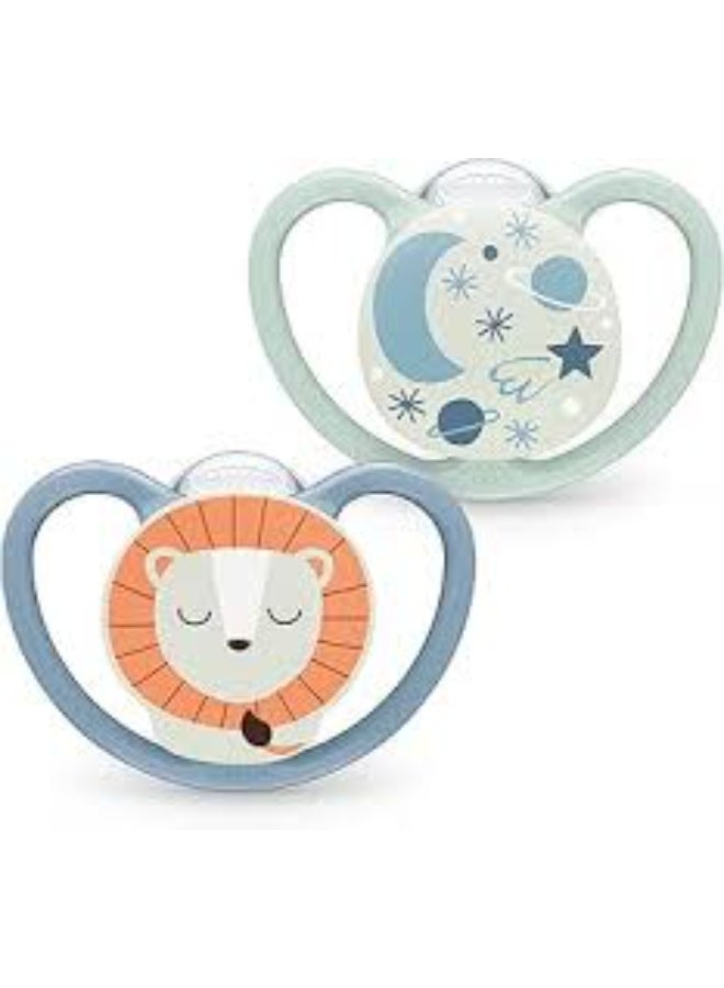 Nuk baby pacifier lion star 6-18 month 2 piece