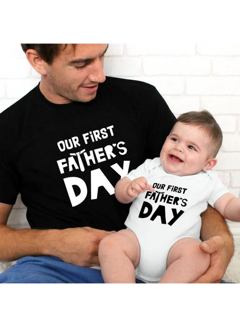 Matching Family Outfits  Our First Father's Day Matching T-Shirts  | Best Price UAE