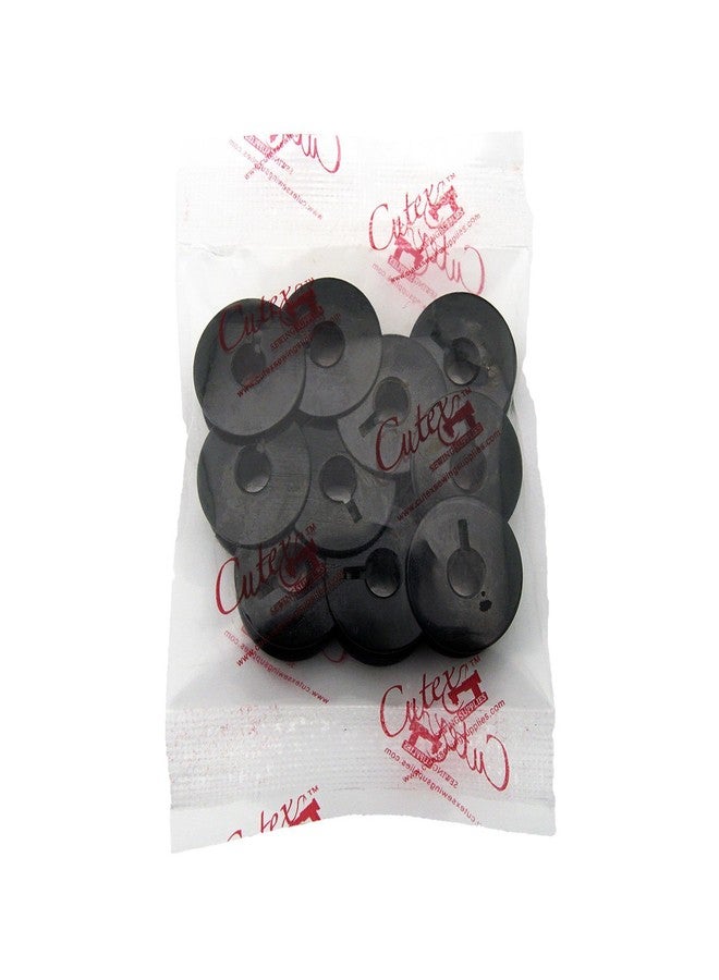 Cutex 10 Pk Black Metal Bobbins - Singer 20U, 206K, 251, 281, 306K, 306W, 319 - Image 1
