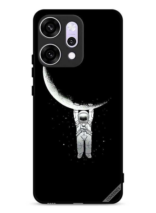 Covernex Oppo Reno14 Protective Case Cover Astronaut Hanging On Moon Photographic Print - Image 1