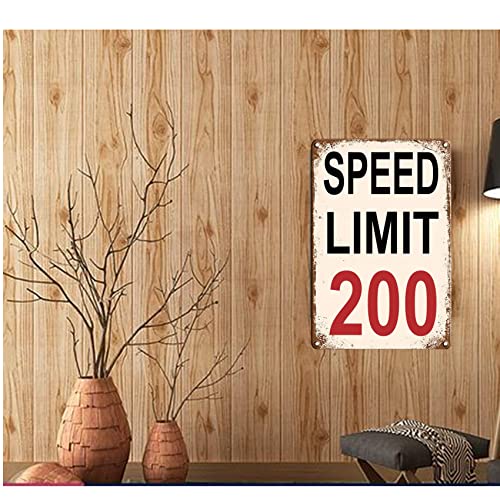 VSIIKO Man Cave Decor Race Car Posters For Men Bedroom Garage Accessories Funny Metal Tin Signs Room Stuff Wall Decor Speed Limit 200 Sign 8x12 Inch - Image 3