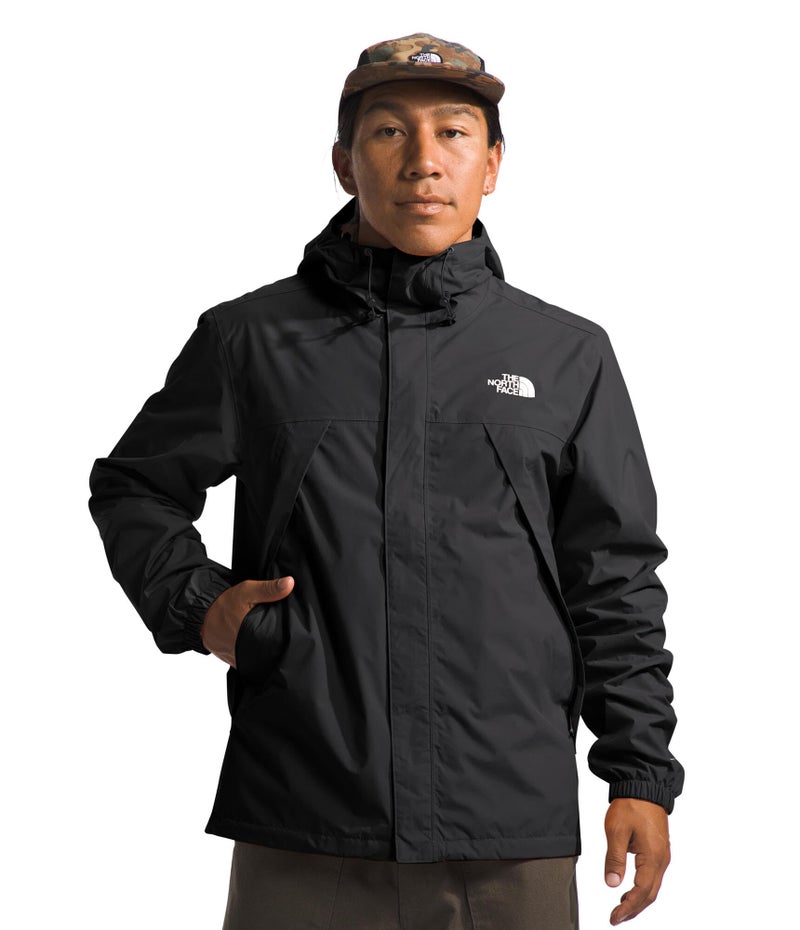 THE NORTH FACE Mens Antora Waterproof Jacket Standard Big Size Windproof Waterproof Rain Coat Adjustable 3Piece Hood TNF BlackNPF XXLarge
