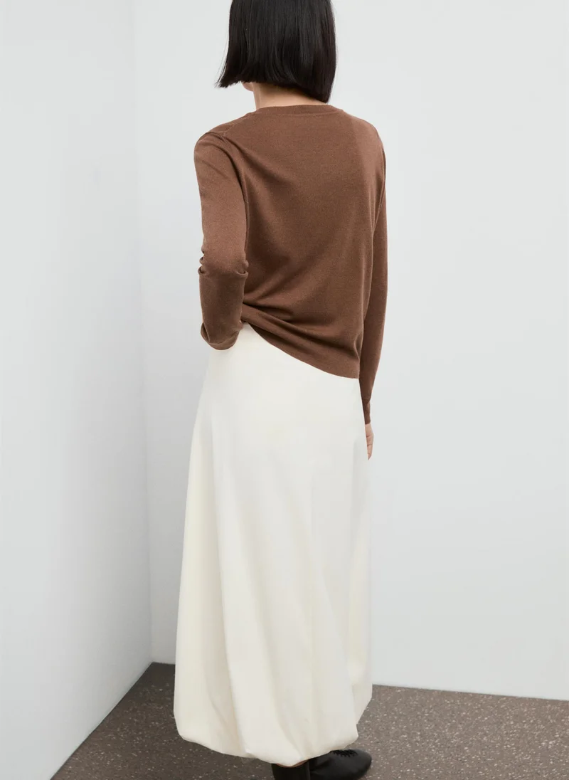 MANGO Fine-knit crew-neck sweater
