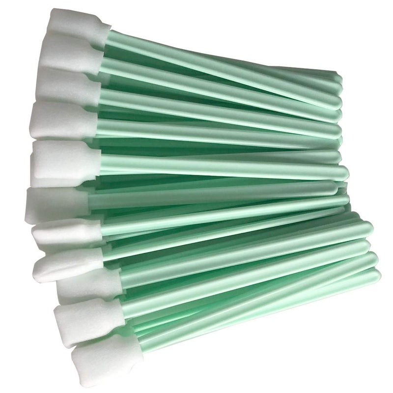 INCHOO 100pc 5.1" Square Rectangle Foam Cleaning Swab Sticks for Solvent Format Inkjet Printer Roland Optical Equipment - Image 4