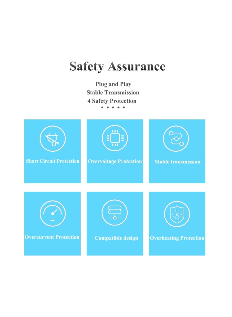 Zikra موزع PoE جيجابت 12V 2A مع توافق معيار IEEE 802.3af/at 10,100,1000Mbps موزع طاقة عبر الإيثرنت لكاميرا الأمان CCTV كابل توصيل 5.5x2.1mm (PS5712TG) - Image 3