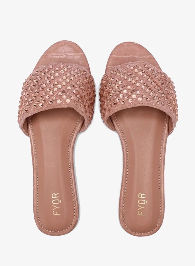 Fyor  Embellished Crystal Flat MY 235 for Women | Best Price UAE
