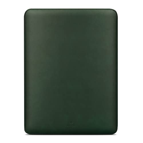 Comfyable Laptop Sleeve 14 Inch Precisely Compatible with MacBook Pro M5 M4 M3 M2 ProMax 20262021 Faux Leather Cover Case 14 in Green - Image 1