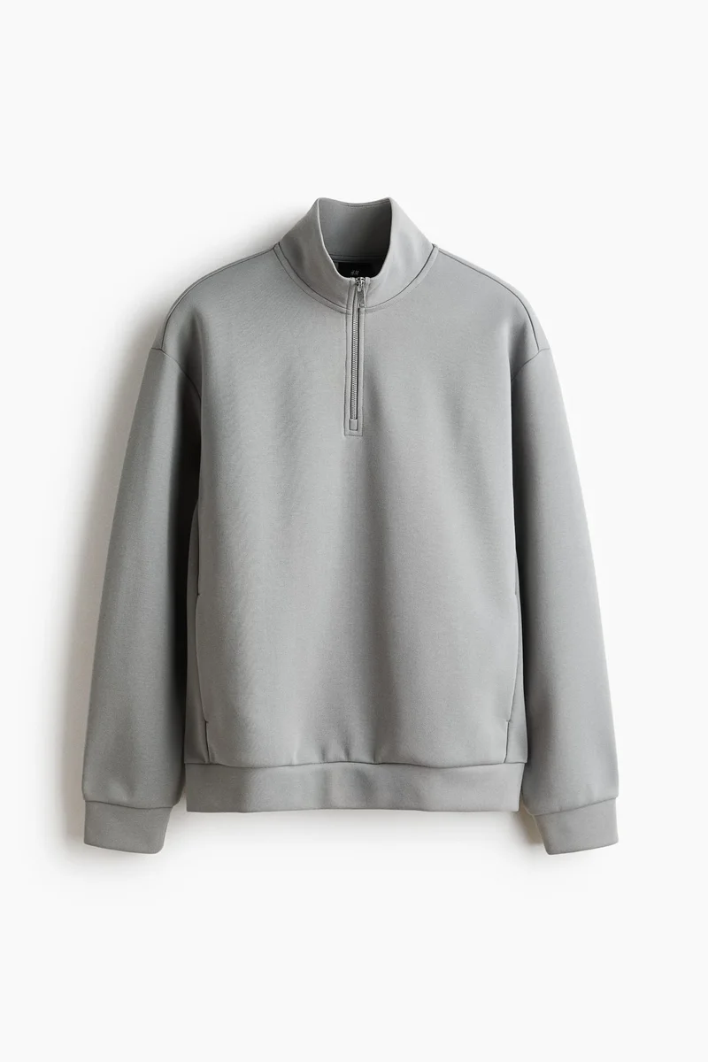 H&M  Relaxed Fit Zip-top sweatshirt for Men | Best Price UAE