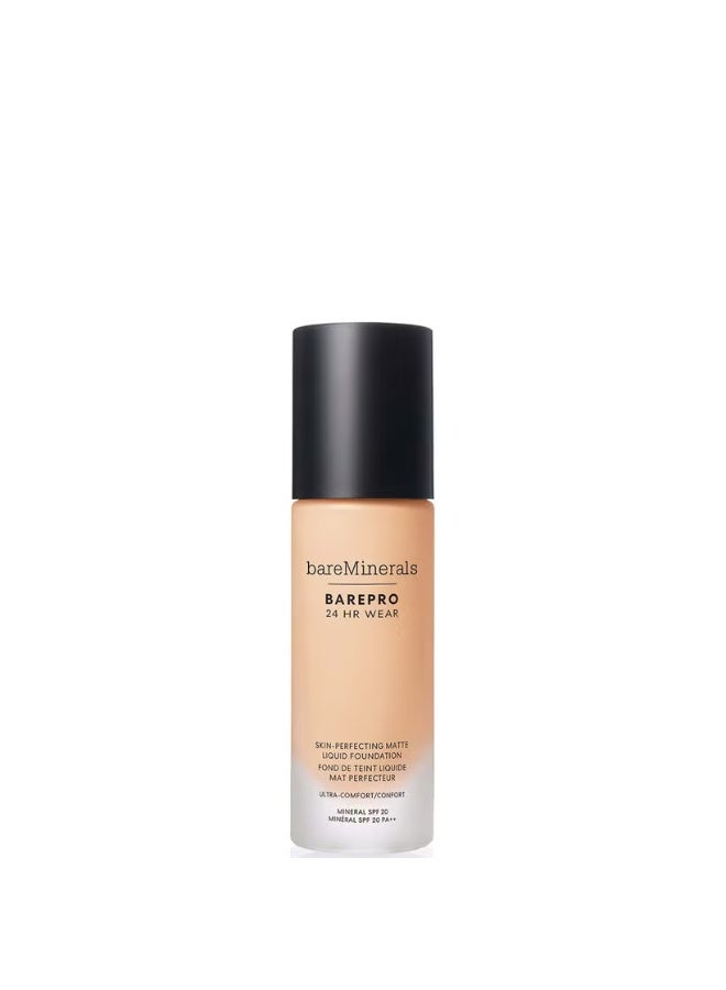 بير ماينرالز كريم أساس سائل غير لامع من Bare Minerals Barepro يدوم 24 ساعة بعامل حماية من الشمس 20، لون فاتح 15، محايد، 30 مل - Image 1