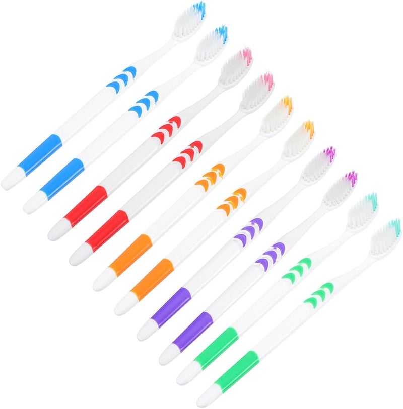 Luxshiny 30 Pack Disposable Travel Toothbrushes Soft Bristle Portable Oral Care - Image 2