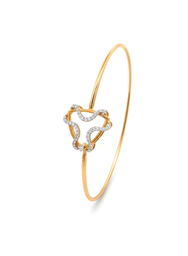 BAFLEH JEWELLERY Exclusive Diamond Bangle Collection at Bafleh Jewellery| 18K Yellow Gold - Image 5