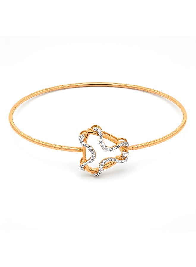 BAFLEH JEWELLERY Exclusive Diamond Bangle Collection at Bafleh Jewellery| 18K Yellow Gold - Image 4