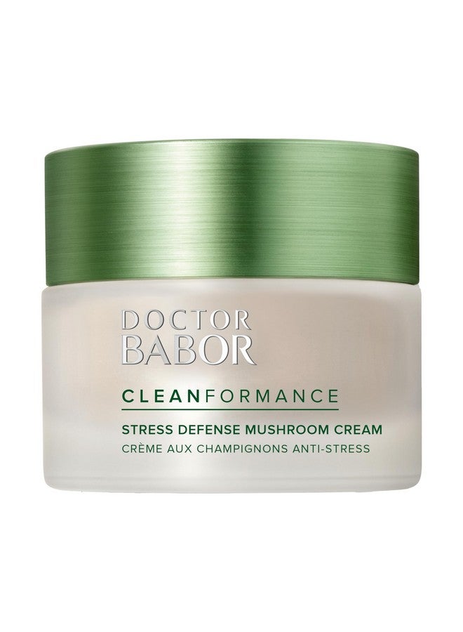 Babor Cleanformance Stress Defense Mushroom Cream Antioxidant And Microbiome Complex Protect Moisturizer Balances And Revitalizes Skin Improve Skin Barrier Reduce Fine Lines & Wrinkles 1.69 Oz - Image 1