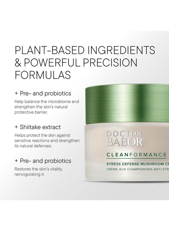Babor Cleanformance Stress Defense Mushroom Cream Antioxidant And Microbiome Complex Protect Moisturizer Balances And Revitalizes Skin Improve Skin Barrier Reduce Fine Lines & Wrinkles 1.69 Oz - Image 4