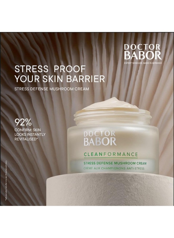 Babor Cleanformance Stress Defense Mushroom Cream Antioxidant And Microbiome Complex Protect Moisturizer Balances And Revitalizes Skin Improve Skin Barrier Reduce Fine Lines & Wrinkles 1.69 Oz - Image 5