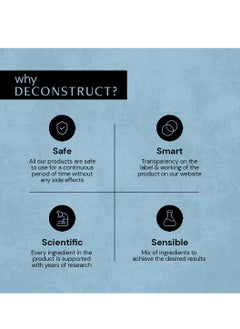 Deconstruct Deconstruct Aha Bha Exfoliating Scalp Hair Serum | Contains 1% Salicylic Acid + 1% Lactic Acid + 2% Zinc Complex | Water-Based Serum | For Greasy Scalp |Fights Scalp Acne | 100Ml  - Image 5