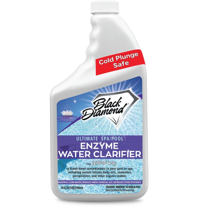Black Diamond Stoneworks Natural Enzyme Hot Tub Water Clarifier â€“ Eco-Friendly Water Treatment for Regular & Inflatable Hot Tubs, Pools, Jacuzzi's, Fountains and Cold Plunge, Reduces Chemicals, Enhances Filter Life. - Image 1
