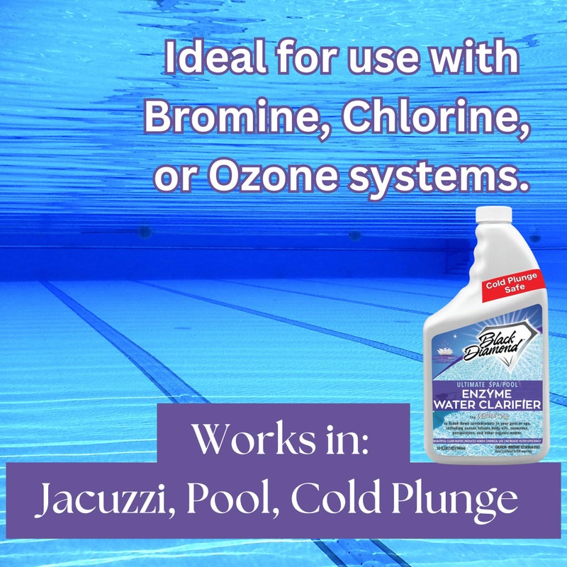 Black Diamond Stoneworks Natural Enzyme Hot Tub Water Clarifier â€“ Eco-Friendly Water Treatment for Regular & Inflatable Hot Tubs, Pools, Jacuzzi's, Fountains and Cold Plunge, Reduces Chemicals, Enhances Filter Life. - Image 5