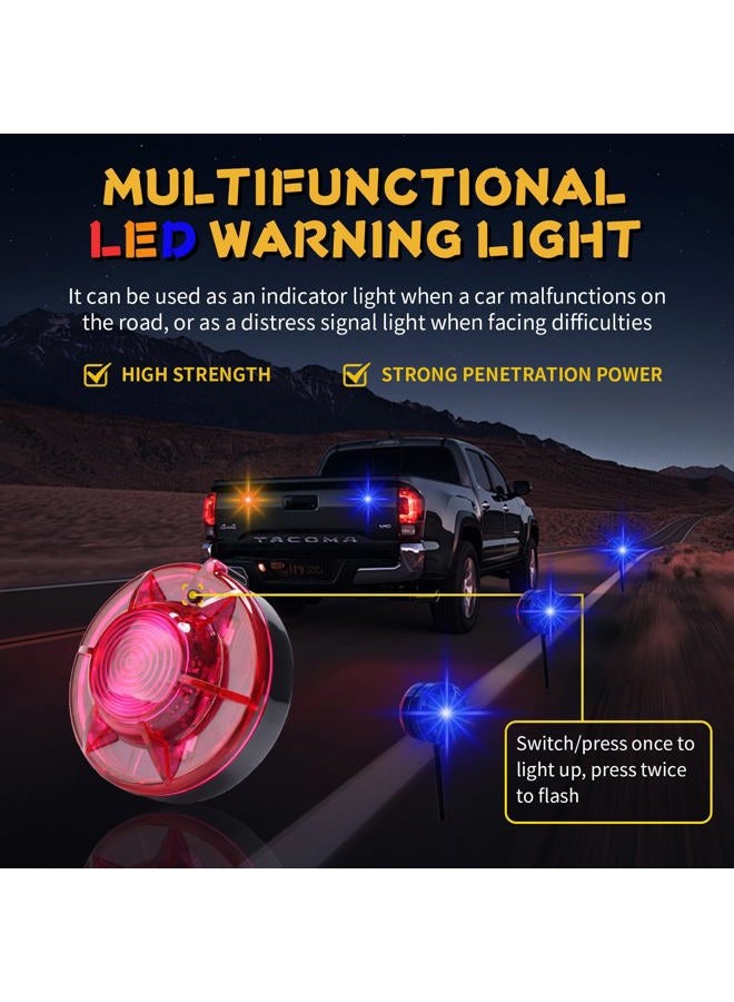 Tumecos Emergency Flare Alert Warning Signal Caution Light LED Beacon Pro with Magnetic Base for Vehicle (Yellow 4) - Image 2