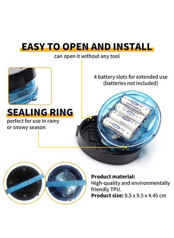 Tumecos Emergency Flare Alert Warning Signal Caution Light LED Beacon Pro with Magnetic Base for Vehicle (Yellow 4) - Image 5