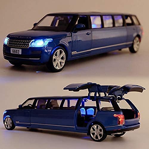 FEXXA 1:32 Scale Long Range Rover Die-Cast Metal Car with Sport car Openable Doors Light and Sound,Pull Back Function Indoor Outdoor Toy for Kids (Blue) - Image 4