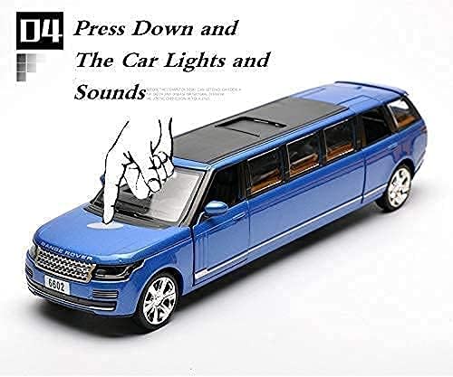 FEXXA 1:32 Scale Long Range Rover Die-Cast Metal Car with Sport car Openable Doors Light and Sound,Pull Back Function Indoor Outdoor Toy for Kids (Blue) - Image 5