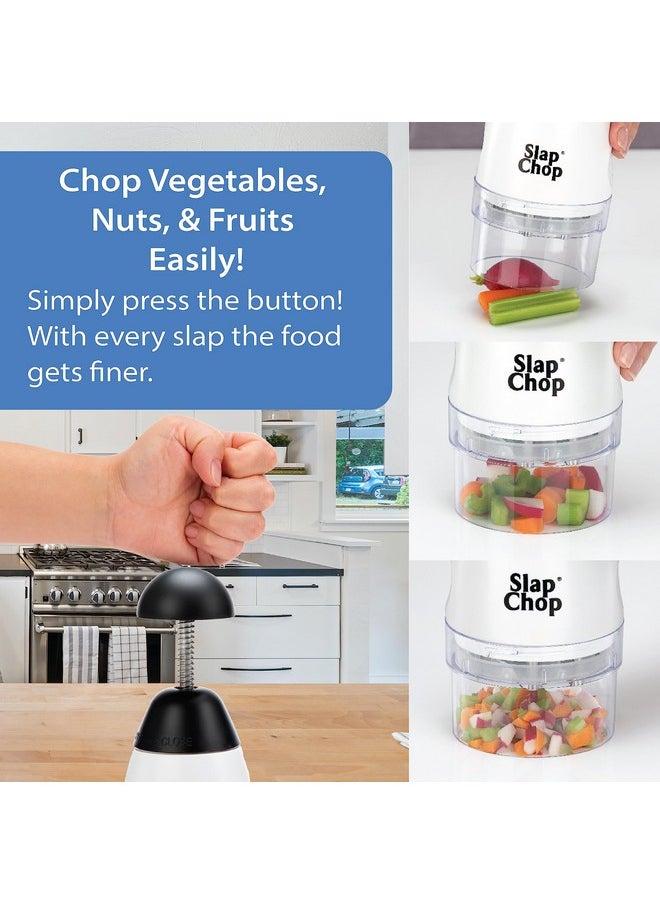 Slap Chop Original Slap Chop Slicer Chopper with Stainless Steel Blades & Butterfly Opening for Easy Cleaning - Vegetable Chopper Gadget - Mini Chopper for Salads - Kitchen Accessory  - Image 2