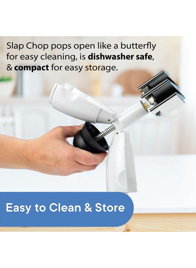 Slap Chop Original Slap Chop Slicer Chopper with Stainless Steel Blades & Butterfly Opening for Easy Cleaning - Vegetable Chopper Gadget - Mini Chopper for Salads - Kitchen Accessory  - Image 4