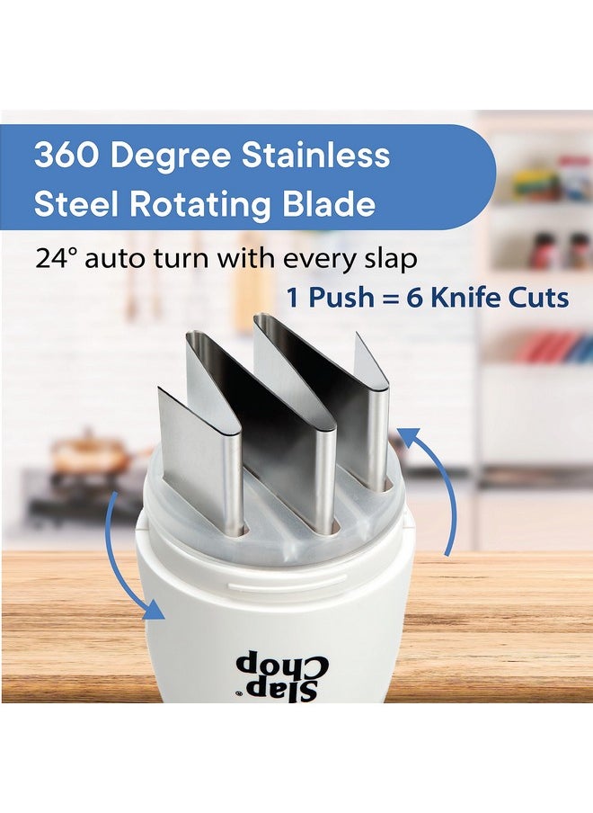 Slap Chop Original Slap Chop Slicer Chopper with Stainless Steel Blades & Butterfly Opening for Easy Cleaning - Vegetable Chopper Gadget - Mini Chopper for Salads - Kitchen Accessory  - Image 5