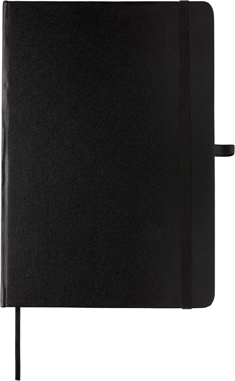 SANTHOME Bukh Classic Lined Hardcover Notebook, A5 Size, Black - Image 4