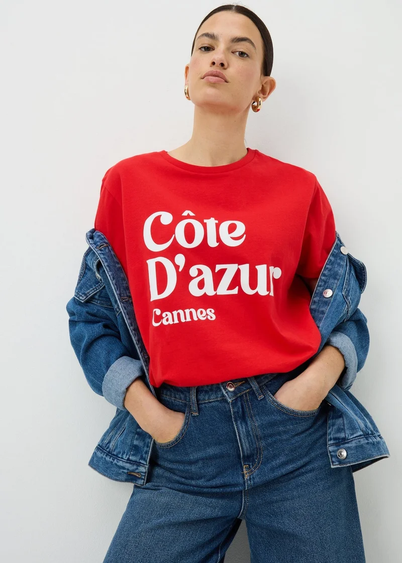 ماتلان Red Cannes Graphic T-Shirt