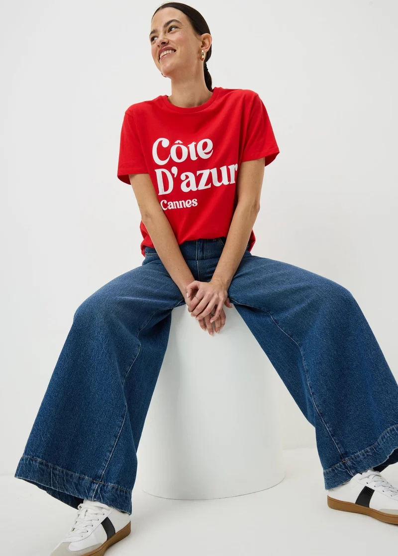 ماتلان Red Cannes Graphic T-Shirt