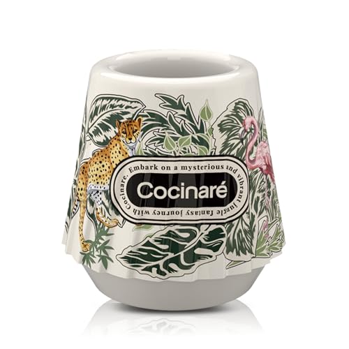 Cocinare KissCup Ceramic Espresso Cup – 2.2oz Demitasse Cup for Espresso, Pour-over coffee & Tea, Jungle, Color-Changing Collection - Image 1