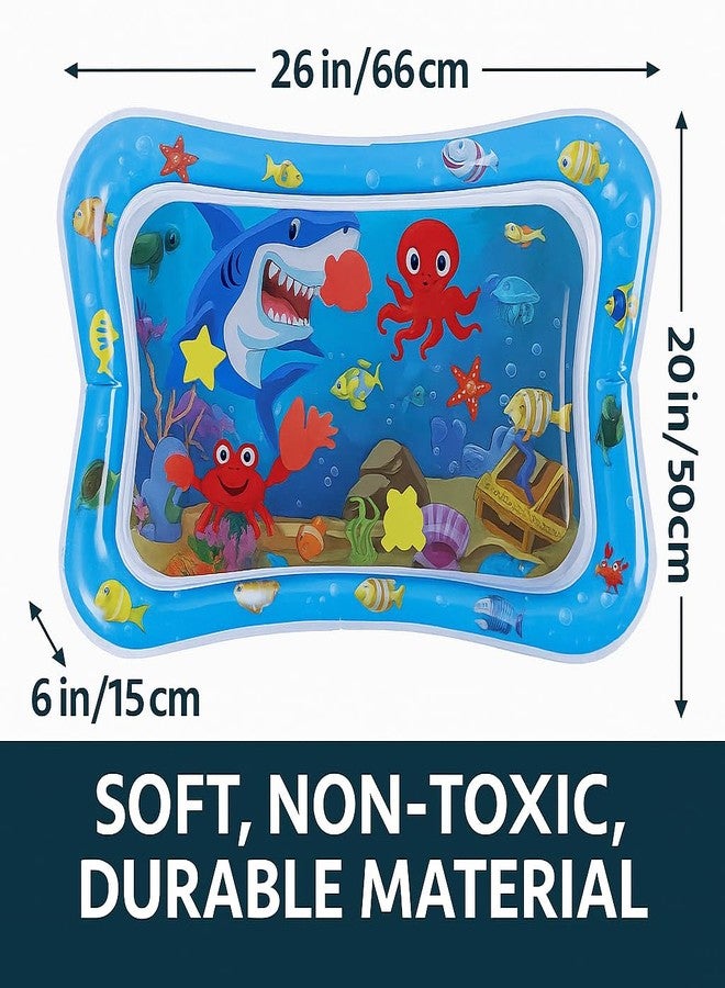 Hocimit Baby Water Play Mat for Tummy Time - Leak-Proof, BPA-Free PVC, Colorful Floating Toys for Infant Sensory Development - Soft & Durable Mat for 0-12 Months Boys & Girls - Image 5