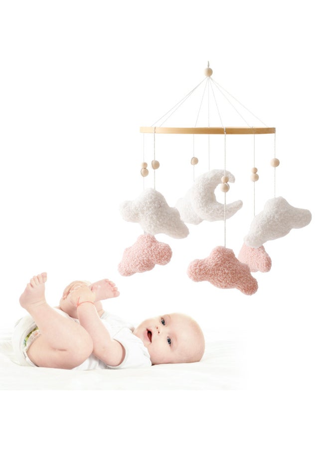 Generic - Hot Children's Bed Bell Hanging Ornaments Baby Crib Stroller Coax Sleep Soothing Rattle Bed Bell Toy-Color:Bee Flower Bed Bell Pink Bee - Image 1