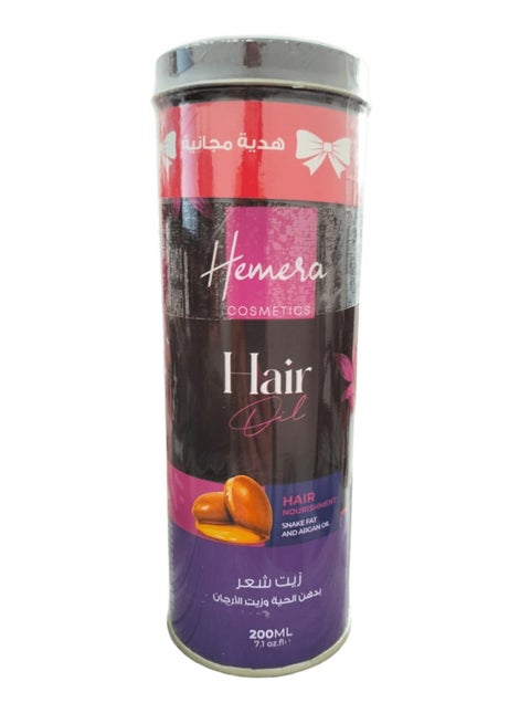 Hair oil with snake fat and argan oil 200 ml